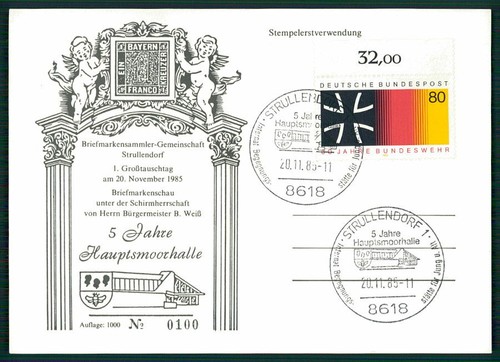 Brd ausstellungs karte - brd, 1985