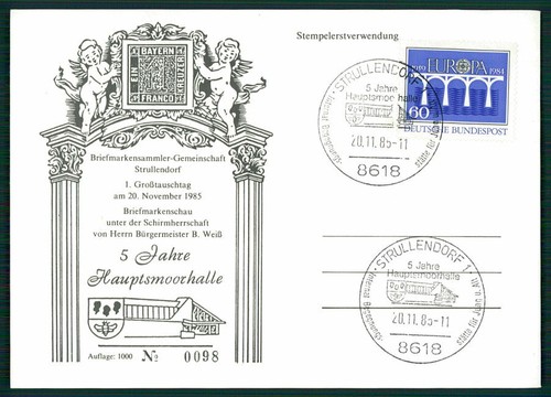 Brd ausstellungs karte 1985 - ausstellungs-karte,